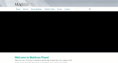 Desktop Screenshot of maldivesfinest.com